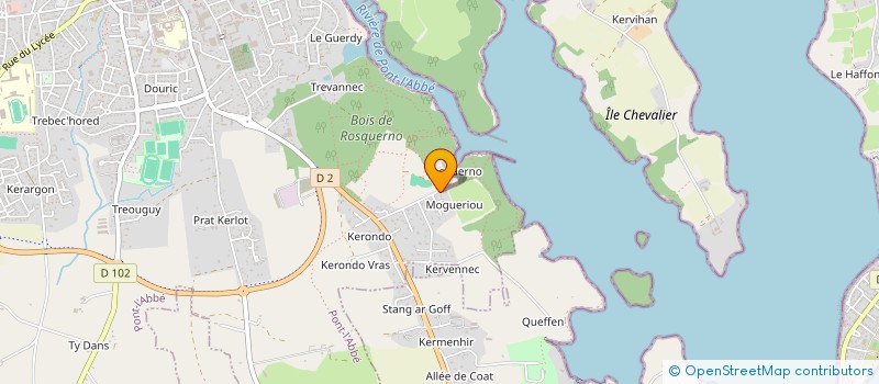 localisation de l'entreprise CLUB HIPPIQUE DE PONT L ABBE  PONT L ABBE