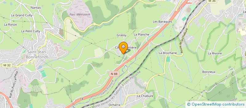localisation de l'entreprise CLUB HIPPIQUE ET SPORTIF DU PILAT à SAINT-JEAN-BONNEFONDS