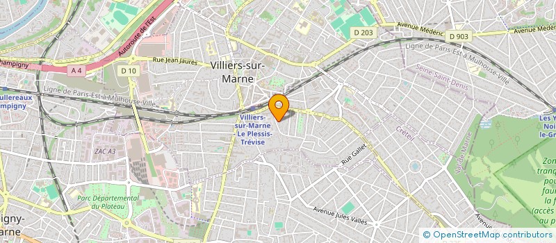 localisation de l'entreprise CLUB HOCDE à VILLIERS-SUR-MARNE