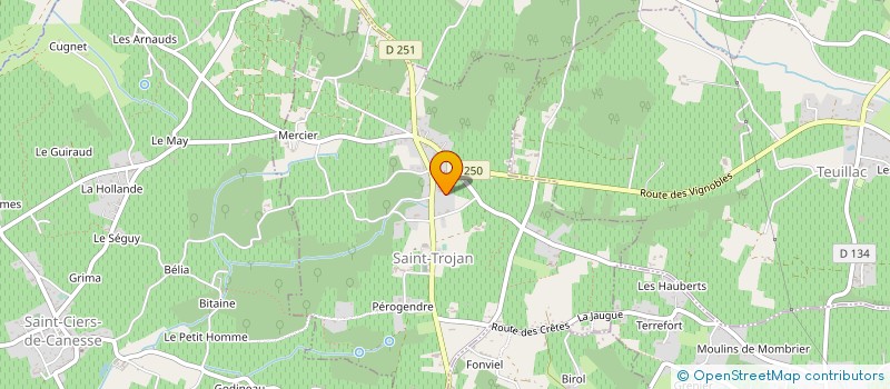 localisation de l'entreprise CLUB HORIZON DU TROISIEME AGE DE SAINT TROJAN à BOURG