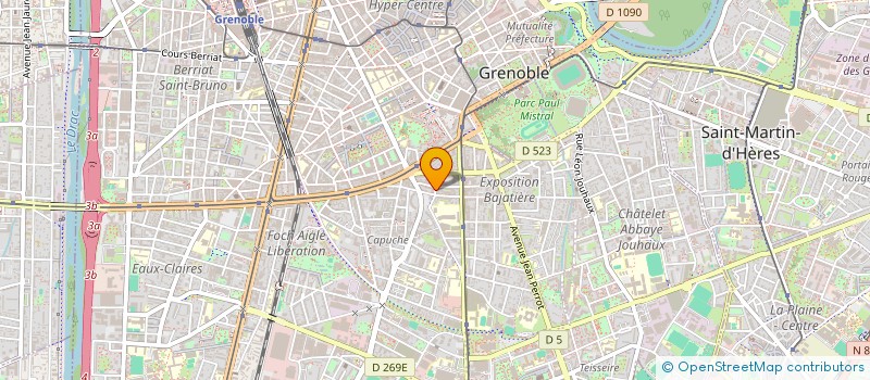 localisation de l'entreprise CLUB HORIZON GENERALISTE ET RECHER MEDIC  GRENOBLE