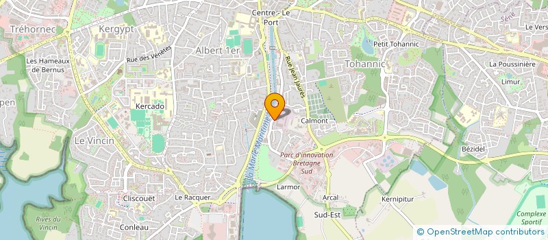 localisation de l'entreprise CLUB HOTELIER DU GOLFE à VANNES