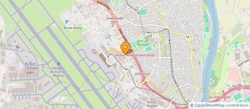 localisation de l'entreprise CLUB HOTELS DE CHARME CARACTERE  BLAGNAC