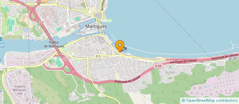 localisation de l'entreprise CLUB HOUSE DU QUAI ST ANNE à MARTIGUES