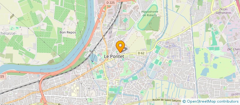 localisation de l'entreprise CLUB HOUSE LA GRAVIERE  LE PONTET