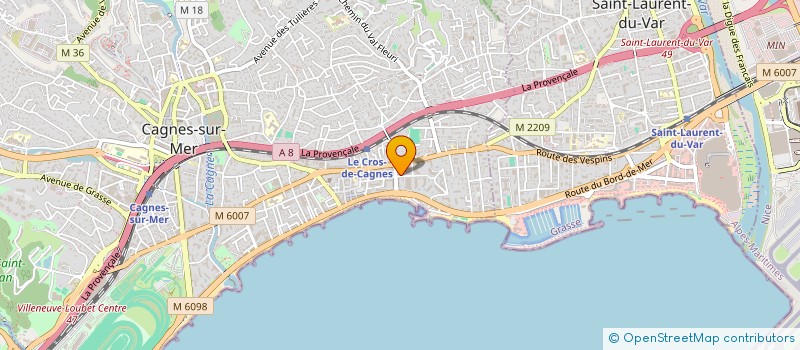 localisation de l'entreprise CLUB HOUSE OTHENTIQUE à CAGNES SUR MER