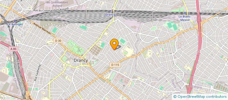 localisation de l'entreprise CLUB INDANS'CITE à DRANCY