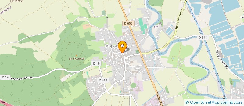 localisation de l'entreprise CLUB INFORMATIQUE D'APPOIGNY  APPOIGNY