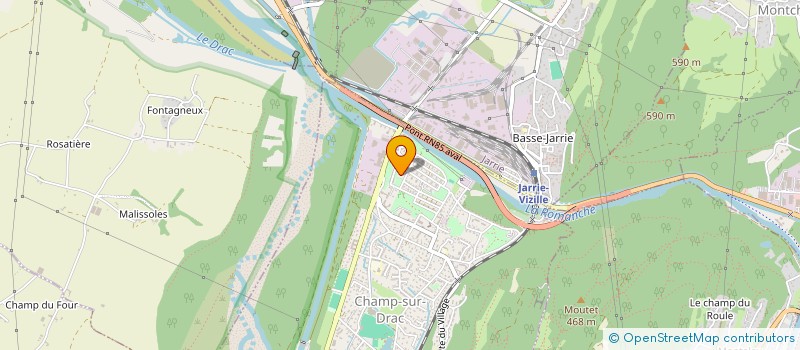 localisation de l'entreprise CLUB INFORMATIQUE DE CHAMP  CHAMP-SUR-DRAC