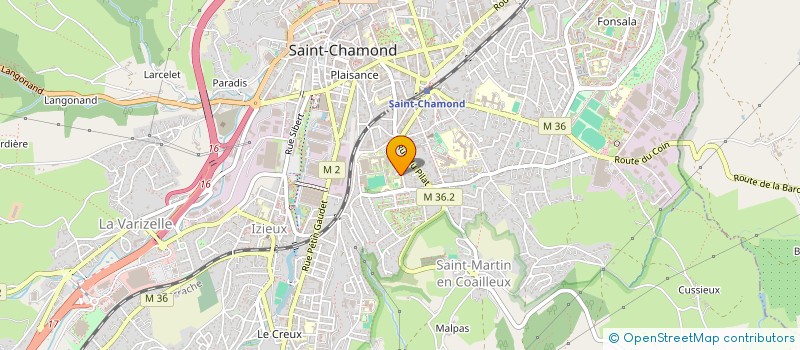 localisation de l'entreprise CLUB INFORMATIQUE DE LA CROIX BERTHAUD  SAINT-CHAMOND