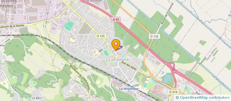 localisation de l'entreprise CLUB INFORMATIQUE DE LA VERPILLIERE  LA VERPILLIERE