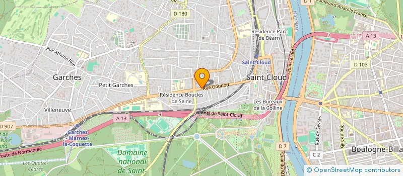 localisation de l'entreprise CLUB INFORMATIQUE DE SAINT-CLOUD à SAINT-CLOUD