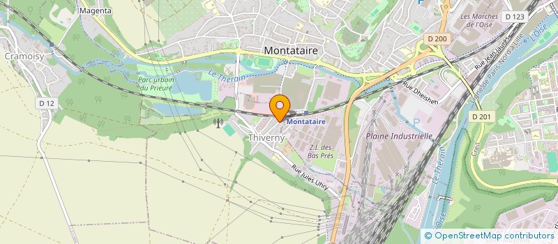 localisation de l'entreprise CLUB INFORMATIQUE DE THIVERNY  THIVERNY