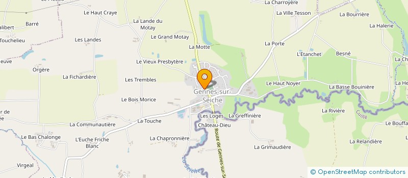 localisation de l'entreprise CLUB INFORMATIQUE GENNOIS  GENNES-SUR-SEICHE