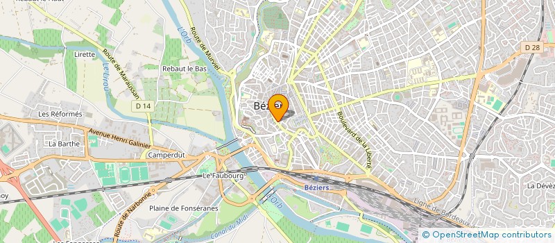 localisation de l'entreprise CLUB INFORMATIQUE LANGUEDOC ROUSSILLON  BEZIERS