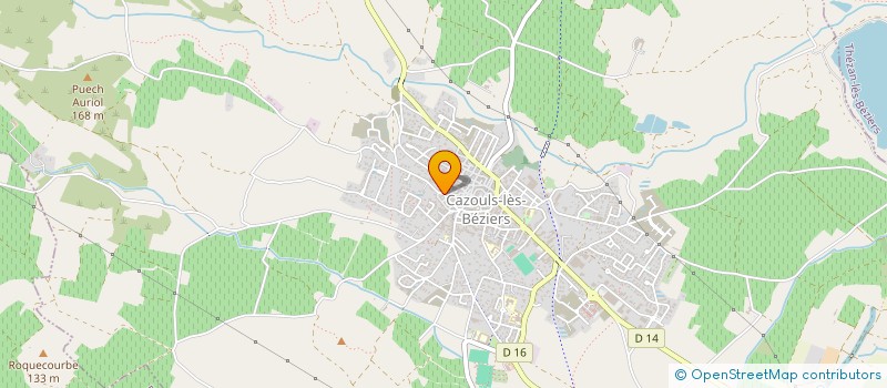 localisation de l'entreprise CLUB INFORMATIQUE URANUS  CAZOULS-LES-BEZIERS