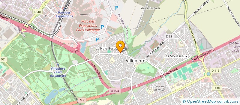 localisation de l'entreprise CLUB INITIAT PRATIQ ECHANG LINGUISTIQUE à VILLEPINTE