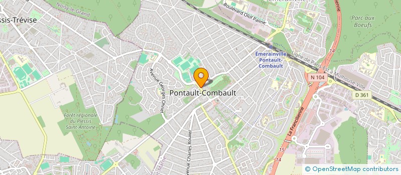 localisation de l'entreprise CLUB INITIATION INFORMATIQUE DE PONTAULT à PONTAULT-COMBAULT