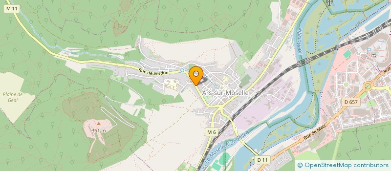 localisation de l'entreprise CLUB INTER LOISIRS D'ARS SUR MOSELLE à ARS-SUR-MOSELLE