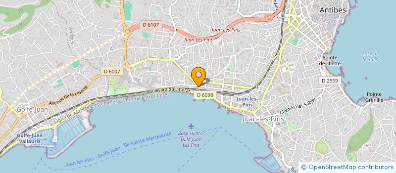 localisation de l'entreprise CLUB INTERN PLONGEE MED ANTIBES G JUAN à ANTIBES