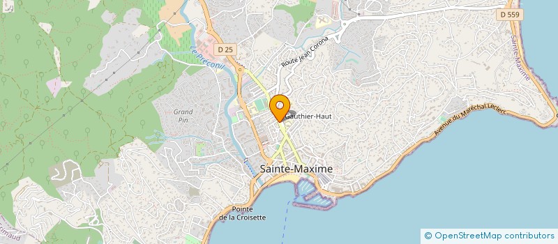 localisation de l'entreprise CLUB INTERNATIONAL PLONGEE à SAINTE-MAXIME