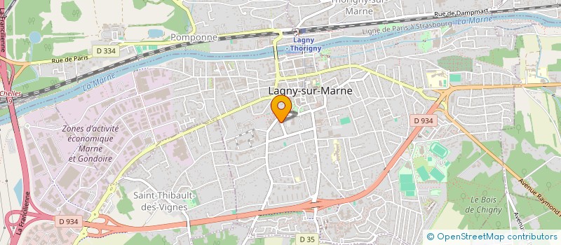 localisation de l'entreprise CLUB INVESTOR  LAGNY-SUR-MARNE