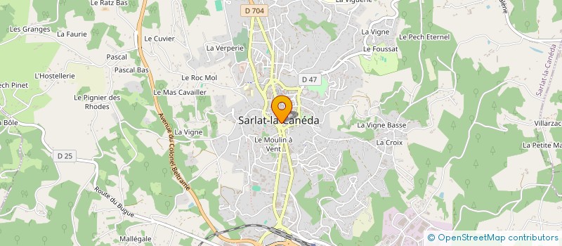 localisation de l'entreprise CLUB J à SARLAT-LA-CANEDA