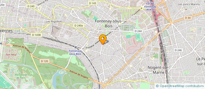 localisation de l'entreprise CLUB JACK STARS  LE PERREUX-SUR-MARNE