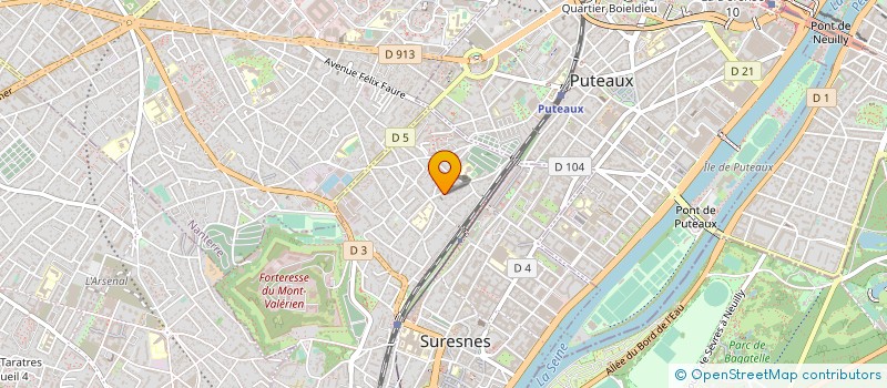 localisation de l'entreprise CLUB JENNY FER à SURESNES
