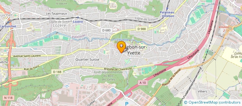 localisation de l'entreprise CLUB JEUNES VILLEBON S YVETTE à VILLEBON-SUR-YVETTE