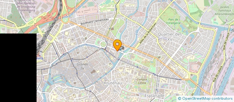 localisation de l'entreprise CLUB JEUNESSE ET ENTREPRISES ALSACE à STRASBOURG