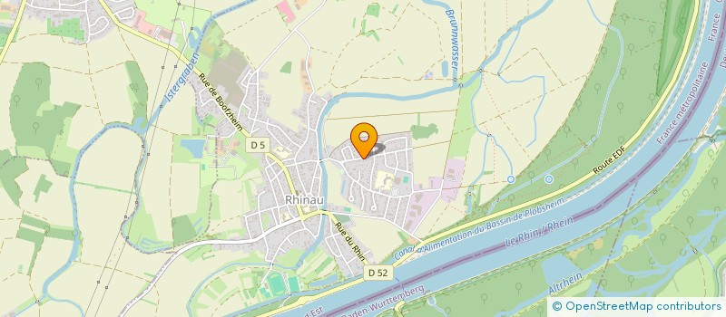 localisation de l'entreprise CLUB JEUNESSE ET SPORTS DE RHINAU  RHINAU