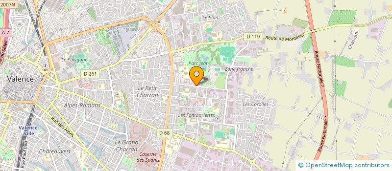 localisation de l'entreprise CLUB JOIE ET AMITIE à VALENCE