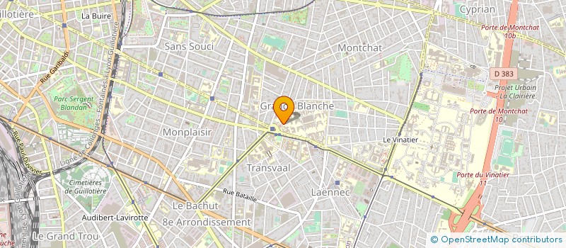 localisation de l'entreprise CLUB JOSEPH RECAMIER à LYON