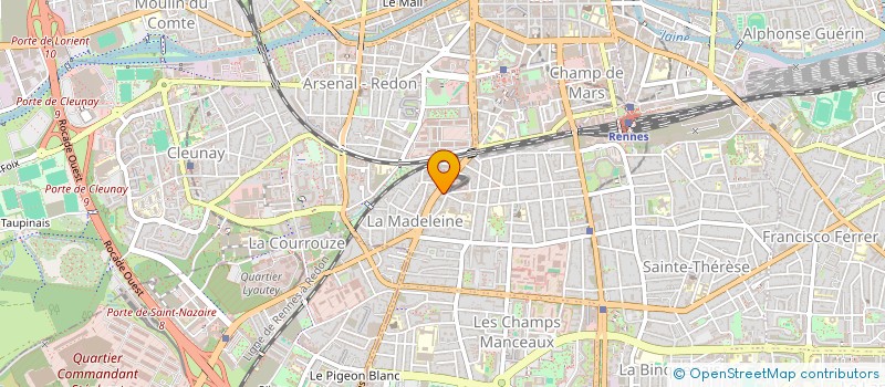 localisation de l'entreprise CLUB JOSEPH SAUTY à RENNES