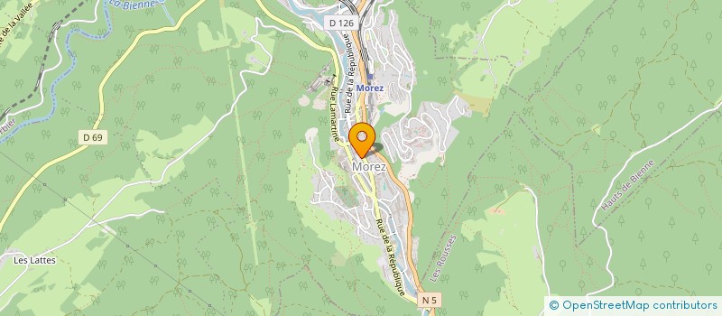 localisation de l'entreprise CLUB JURA VERTICAL  HAUTS DE BIENNE