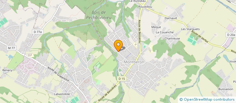 localisation de l'entreprise CLUB KARATE AUCAMVILLE à AUCAMVILLE