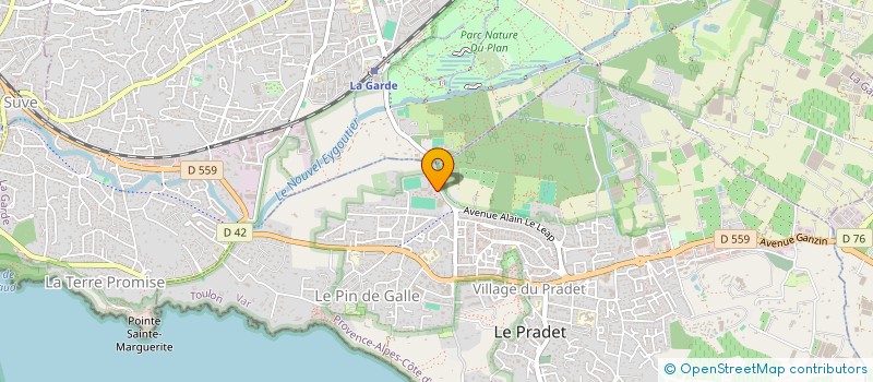 localisation de l'entreprise CLUB KAYAK LE PRADET à LE PRADET