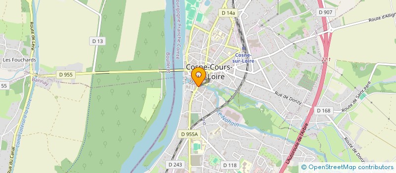 localisation de l'entreprise CLUB L'ETOILE  COSNE-COURS-SUR-LOIRE