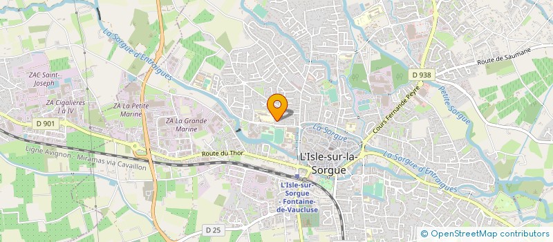 localisation de l'entreprise CLUB L'ISLOIS DE GYMNASTIQUE  L ISLE SUR LA SORGUE