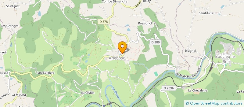 localisation de l'entreprise CLUB LA BELLE EPOQUE  ARLEBOSC