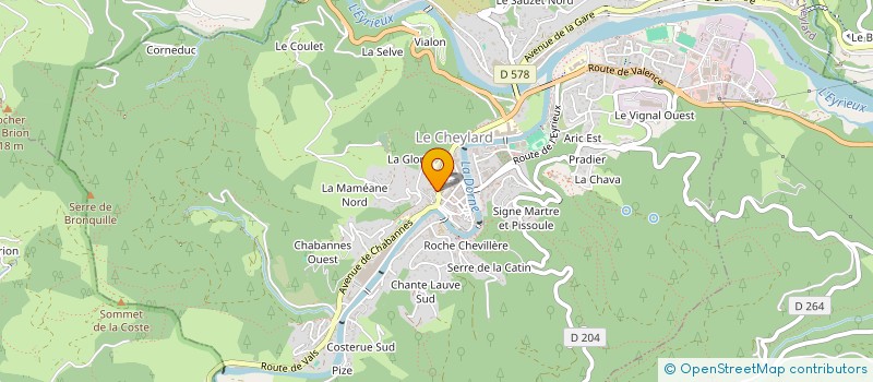 localisation de l'entreprise CLUB LA BODEGA à LE CHEYLARD