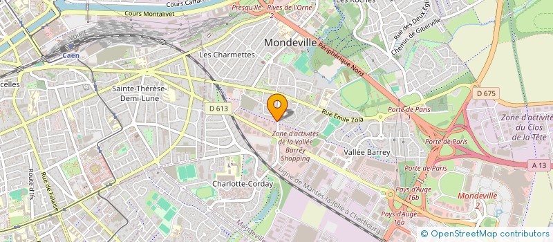 localisation de l'entreprise CLUB LA JOIE DE VIVRE DE MONDEVILLE à MONDEVILLE
