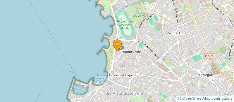 localisation de l'entreprise CLUB LA PELLE à MARSEILLE 8