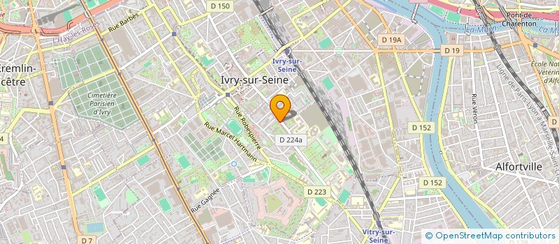 localisation de l'entreprise CLUB-LAB à IVRY-SUR-SEINE