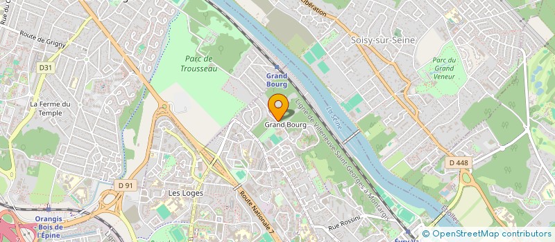 localisation de l'entreprise CLUB LAICITE ET LIBERTES  EVRY-COURCOURONNES