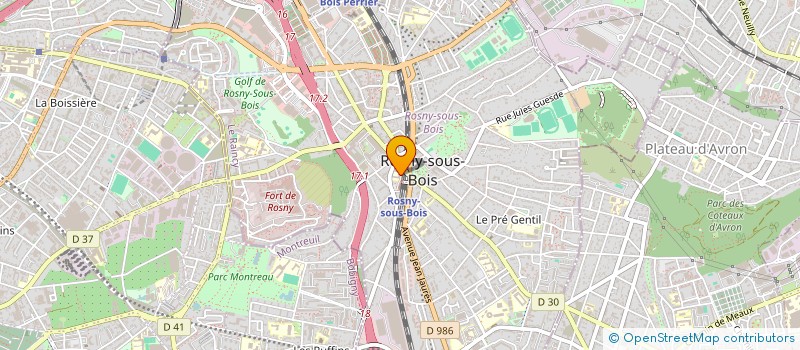 localisation de l'entreprise CLUB LAIQUE DE L ECOLE DU CENTRE à ROSNY-SOUS-BOIS