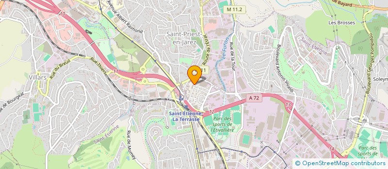 localisation de l'entreprise CLUB LAMAIZIERE  SAINT-ETIENNE