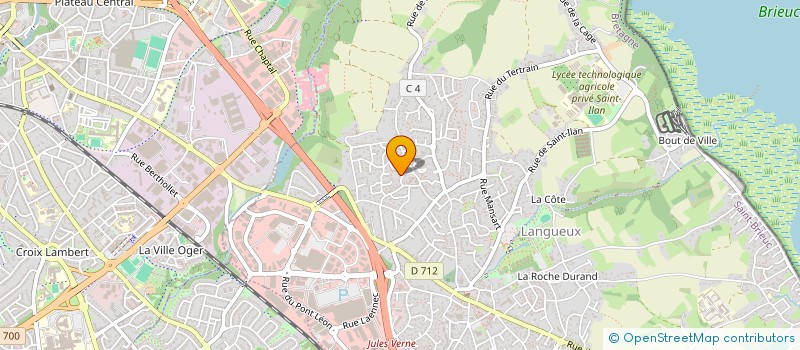 localisation de l'entreprise CLUB LANGUEUSIEN DE YOGA  LANGUEUX