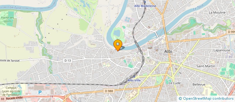 localisation de l'entreprise CLUB LE 2000 à ALBI